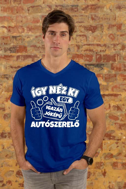 Igazán jóképű Autószerelő - Autószerelő Férfi V-nyakú Póló