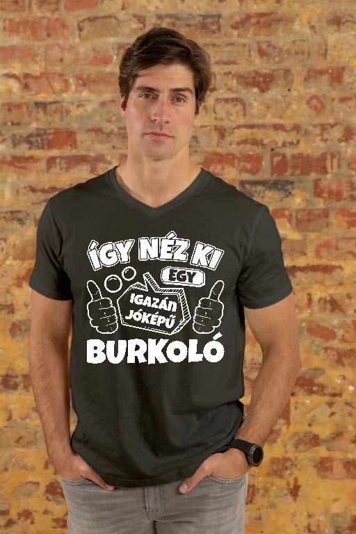 Igazán Jóképű Burkoló - Burkoló Férfi V-nyakú Póló