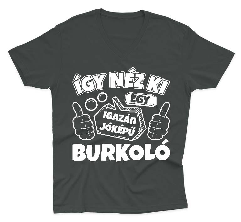 Igazán Jóképű Burkoló - Burkoló Férfi V-nyakú Póló