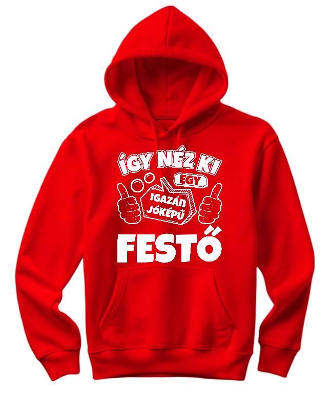 Igazán Jóképű Festő  - Festő Női Kapucnis Pulóver