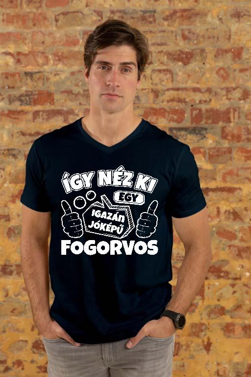 Igazán Jóképű Fogorvos  - Fogorvos Férfi V-nyakú Póló