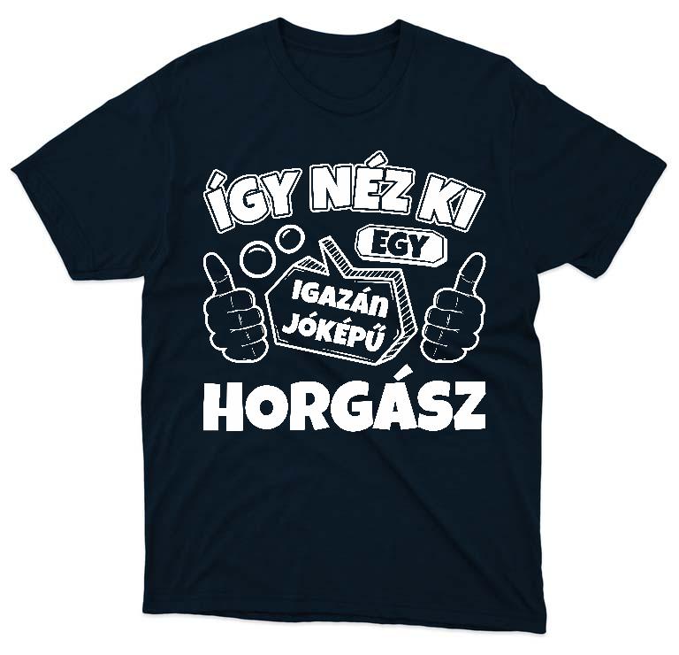 Igazán jóképű Horgász  - Horgász Férfi Környakú Póló