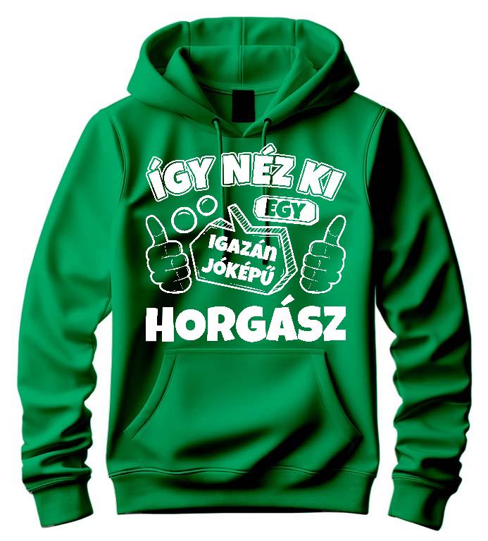 Igazán jóképű Horgász  - Horgász Férfi Kapucnis Pulóver