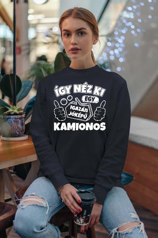 Igazán jóképű Kamionos - Kamionos Női Pulóver
