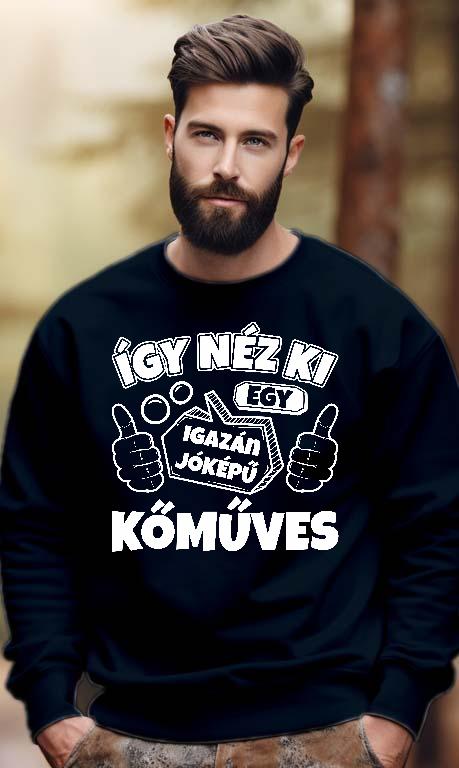 Igazán jóképű Kőműves - Kőműves Férfi Pulóver