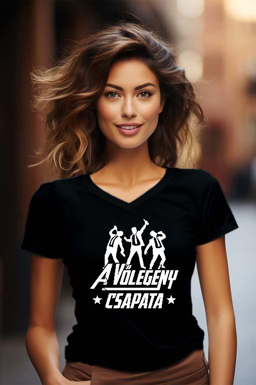 A vőlegény csapata Legénybúcsú  - Legénybúcsú Női V-nyakú Póló
