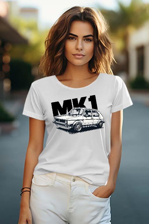 Volkswagen Golf 1 mk1 style1 - Volkswagen Golf 1 Női O-nyakú Póló