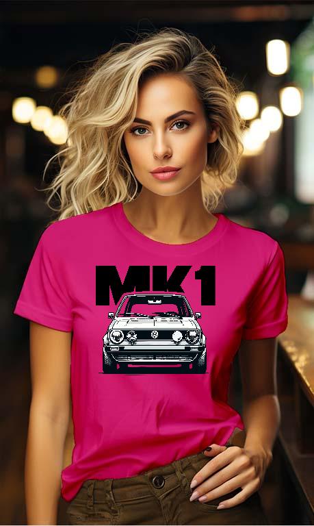 volkswagen Golf 1 mk1 style2 - Volkswagen Golf 1 Női Környakú Póló