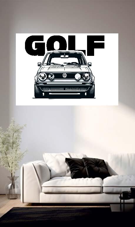 Volkswagen Golf 1 style2 - Volkswagen Golf 1 Poszter