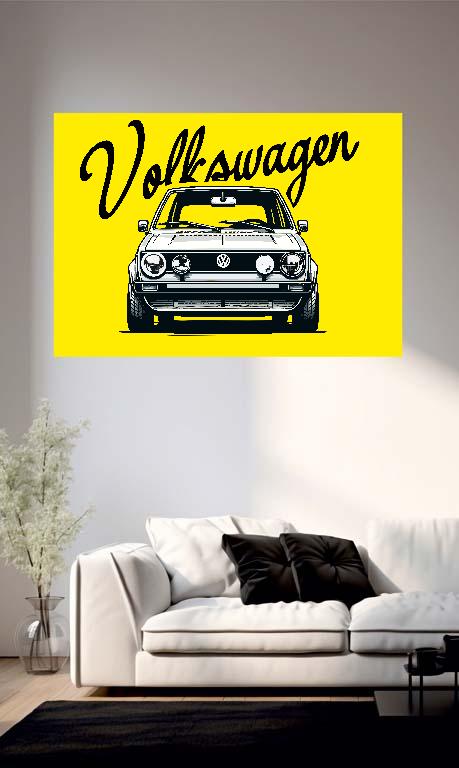 Vw Golf 1 Volkswagen style2 - Volkswagen Golf 1 Poszter