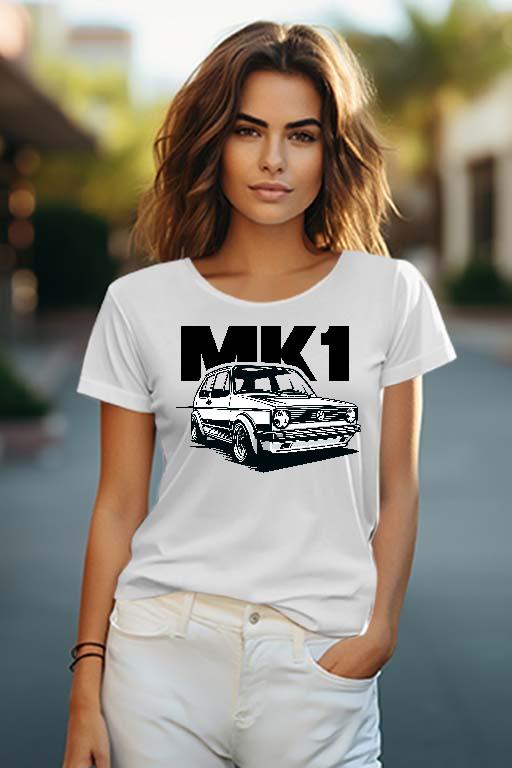 Volkswagen Golf 1 mk1 style3 - Volkswagen Golf 1 Női O-nyakú Póló