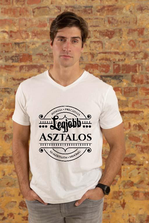 Legjobb Asztalos - Asztalos Férfi V-nyakú Póló