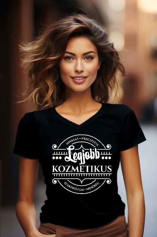 Legjobb Kozmetikus - Kozmetikus Női V-nyakú Póló