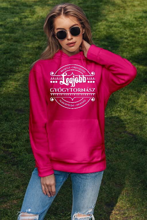 Legjobb Gyógytornász - Gyógytornász Női Kapucnis Pulóver
