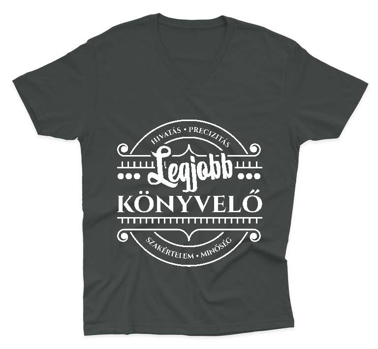 Legjobb Könyvelő - Könyvelő Férfi V-nyakú Póló