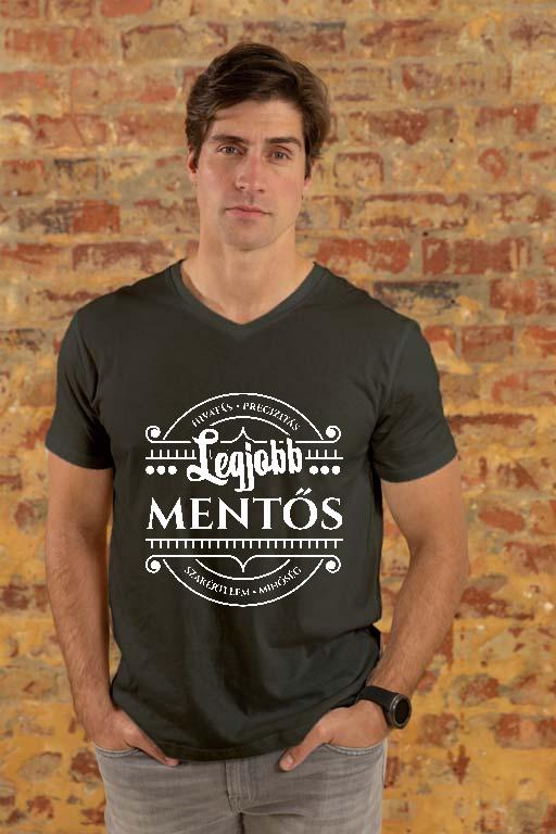 Legjobb Mentős - Mentős Férfi V-nyakú Póló