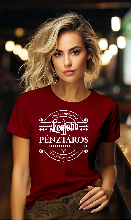 Legjobb Pénztáros - Pénztáros Női Környakú Póló