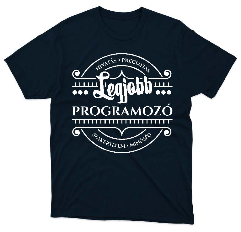 Legjobb Programozó - Programozó Férfi Környakú Póló