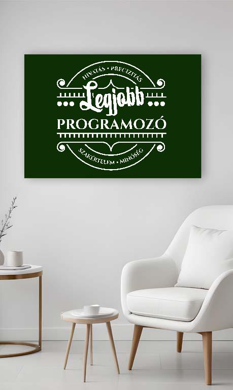 Legjobb Programozó - Programozó Vászonkép