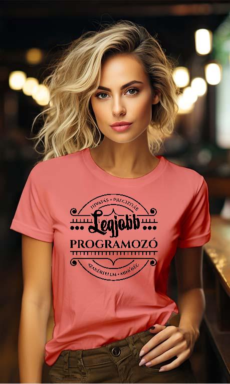 Legjobb Programozó - Programozó Női Környakú Póló