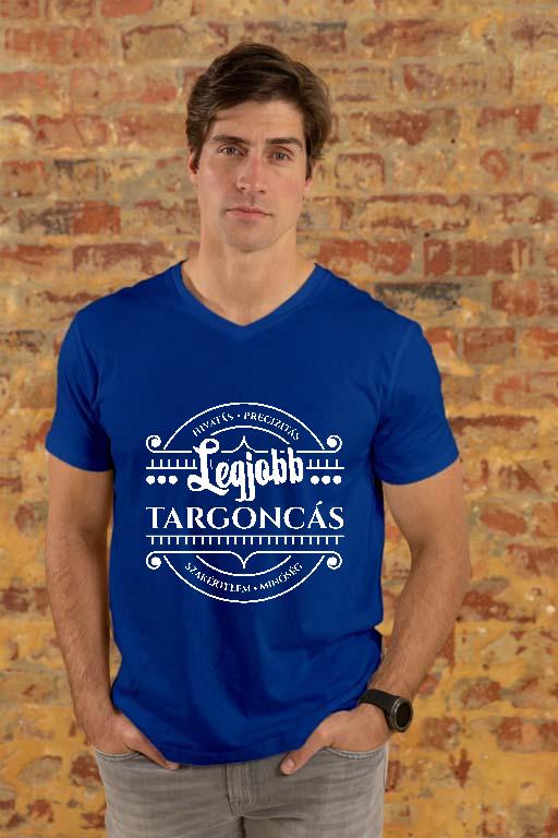 Legjobb Targoncás - Targoncás Férfi V-nyakú Póló