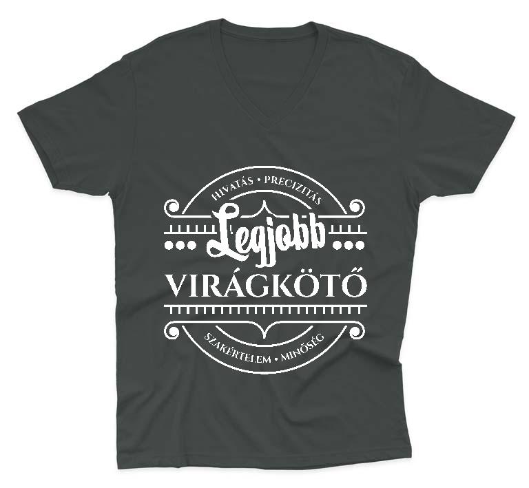 Legjobb Virágkötő - Virágkötő Férfi V-nyakú Póló