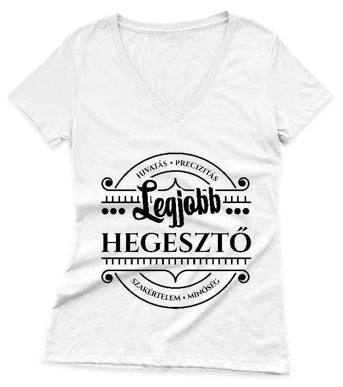 Legjobb Hegesztő - Hegesztő Női V-nyakú Póló