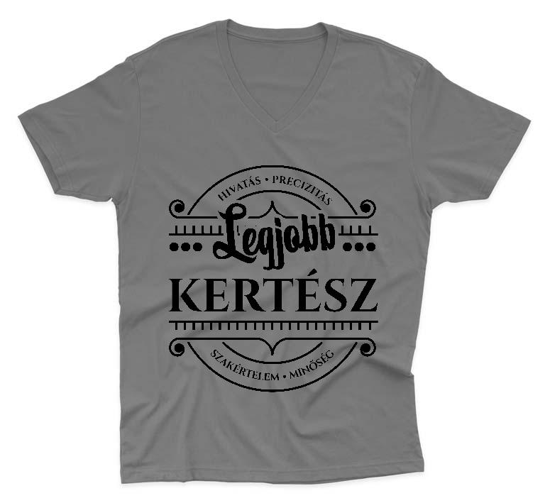 Legjobb Kertész - Kertész Férfi V-nyakú Póló