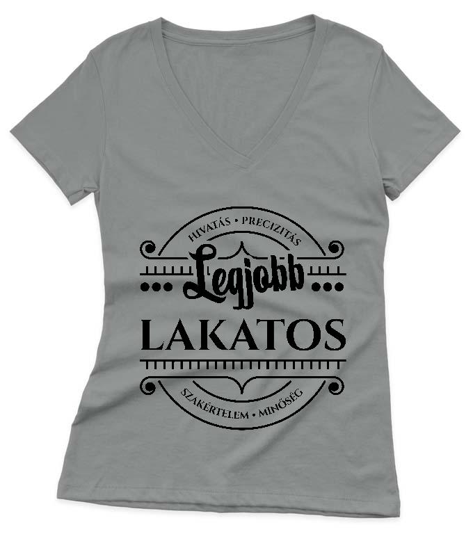 Legjobb Lakatos - Lakatos Női V-nyakú Póló