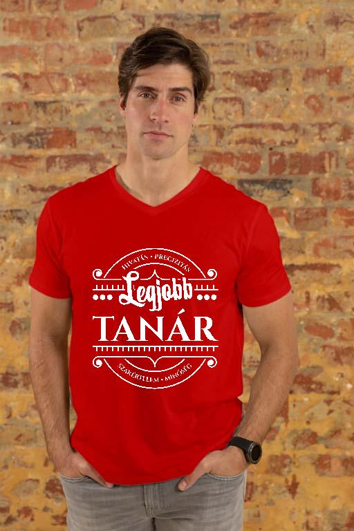 Legjobb Tanár - Tanár Férfi V-nyakú Póló