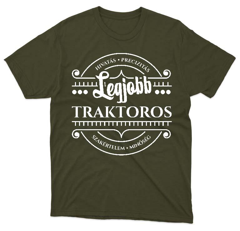 Legjobb Traktoros - Traktoros Férfi Környakú Póló