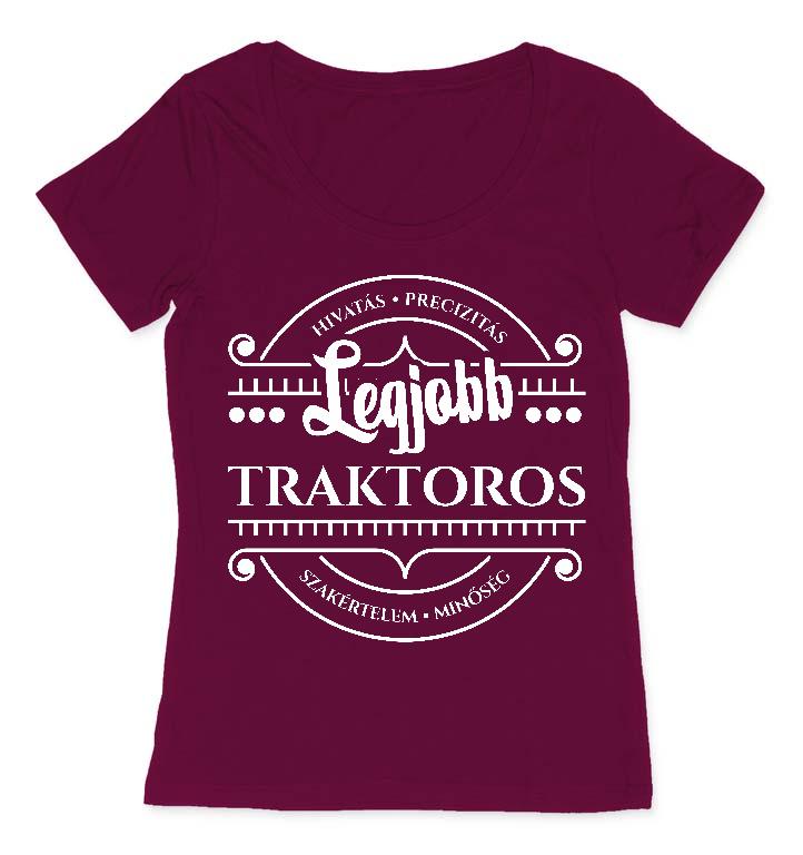 Legjobb Traktoros - Traktoros Női O-nyakú Póló