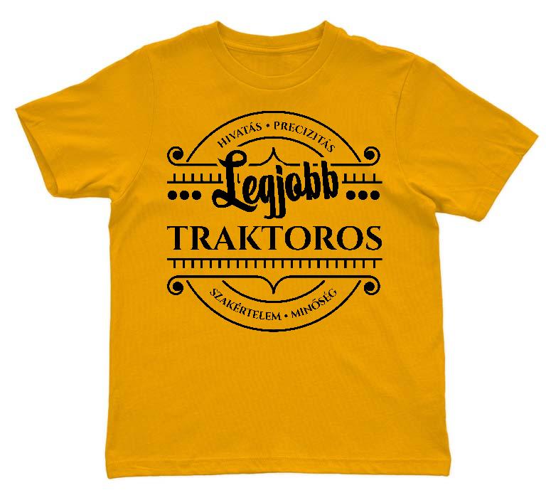 Legjobb Traktoros - Traktoros Gyerek Környakú Póló