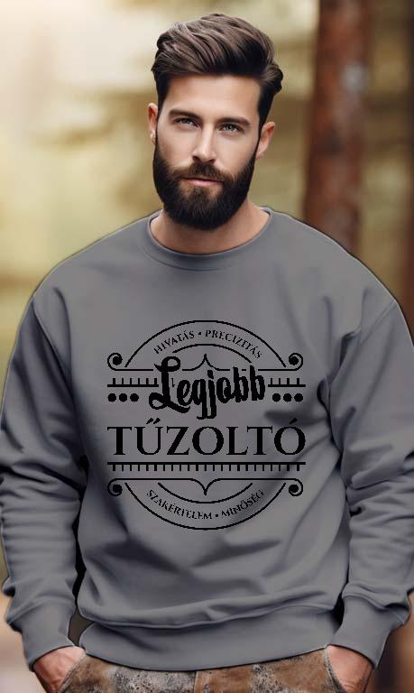 Legjobb Tűzoltó - Tűzoltó Férfi Pulóver