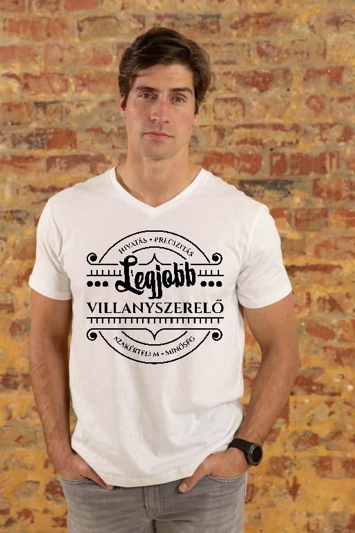 Legjobb Villanyszerelő - Villanyszerelő Férfi V-nyakú Póló
