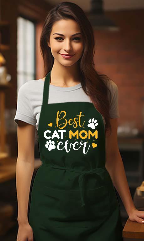 Best Cat Mom Ever - Cicás Kötény