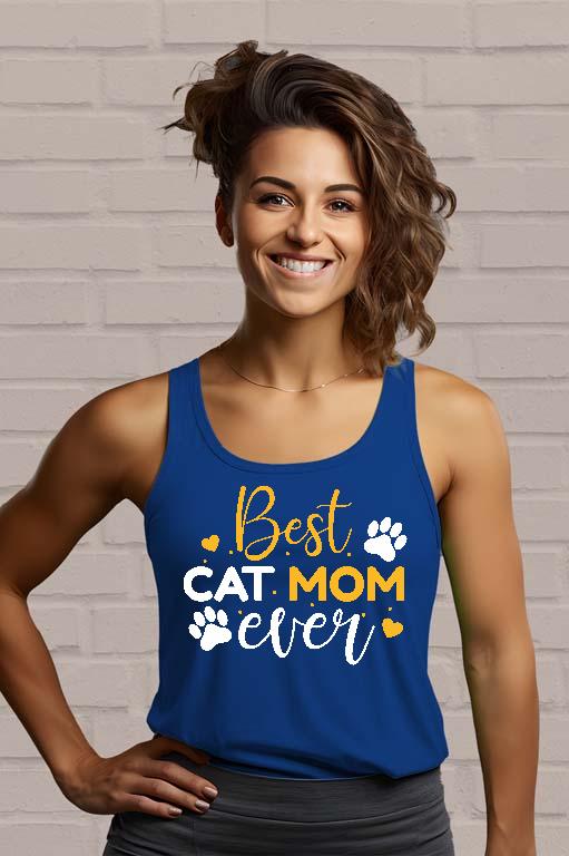 Best Cat Mom Ever - Cicás Női Trikó