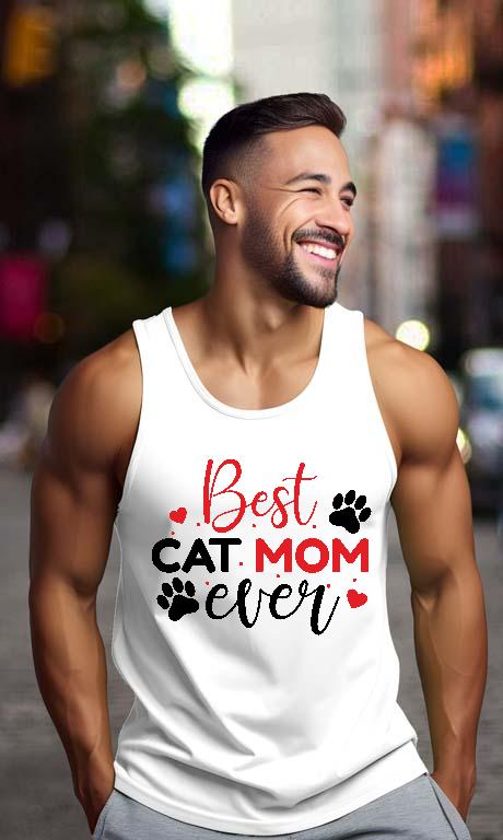 Best Cat Mom Ever - Cicás Férfi Ujjatlan