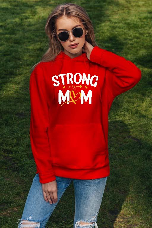 Strong Mom - Anya Női Kapucnis Pulóver