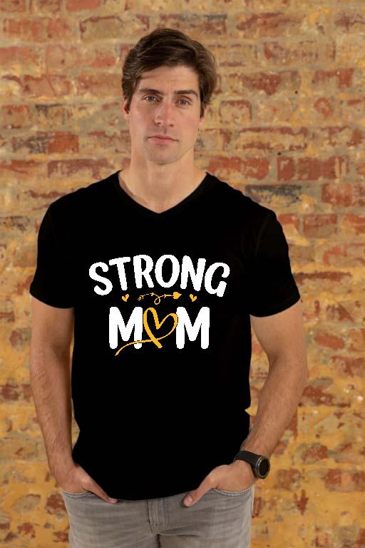 Strong Mom - Anya Férfi V-nyakú Póló