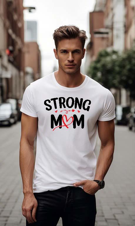 Strong Mom - Anya Férfi Környakú Póló