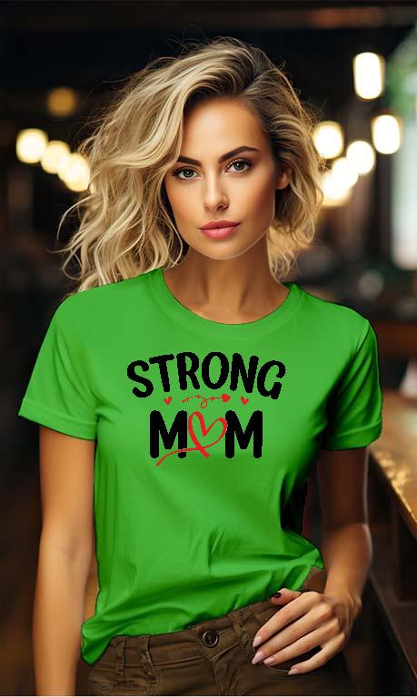 Strong Mom - Anya Női Környakú Póló