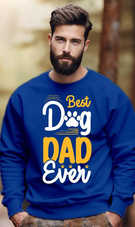 Best Dog Dad Ever - Kutyás minták Férfi Pulóver
