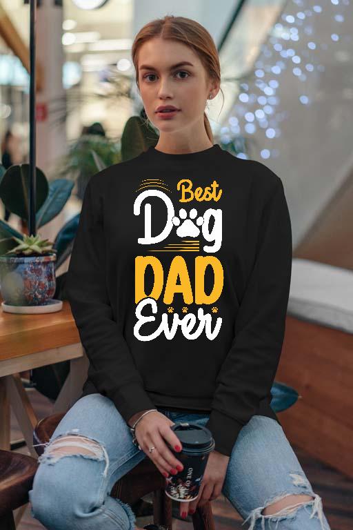 Best Dog Dad Ever - Kutyás minták Női Pulóver