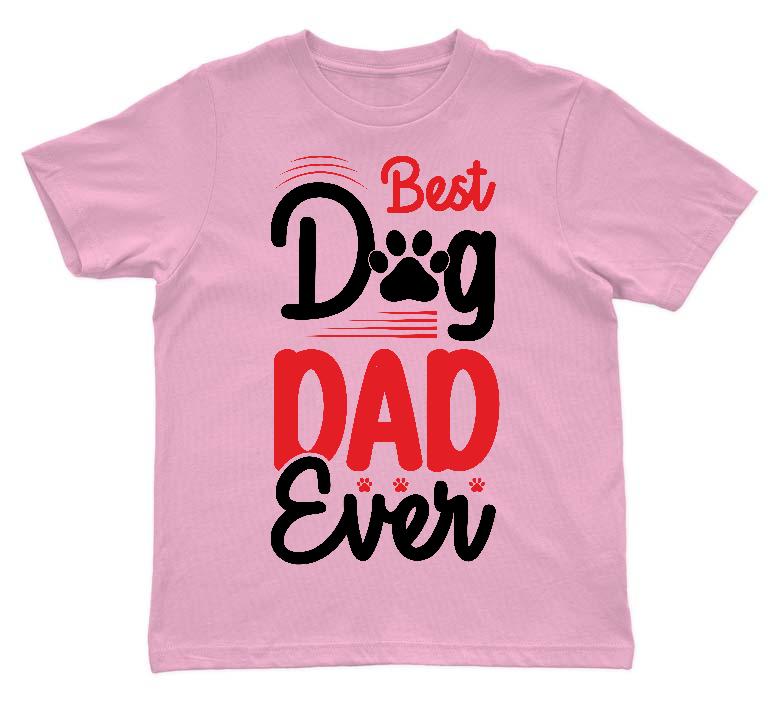 Best Dog Dad Ever - Kutyás minták Gyerek Környakú Póló