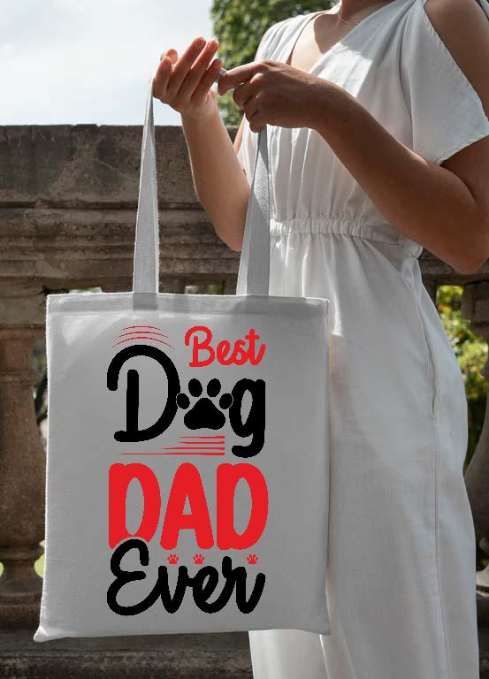 Best Dog Dad Ever - Kutyás minták Vászontáska