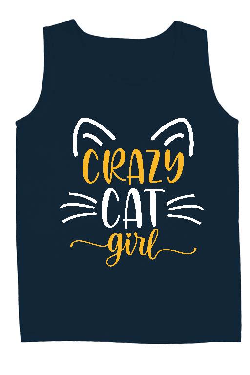 Crazy Cat Girl - Cicás Férfi Ujjatlan