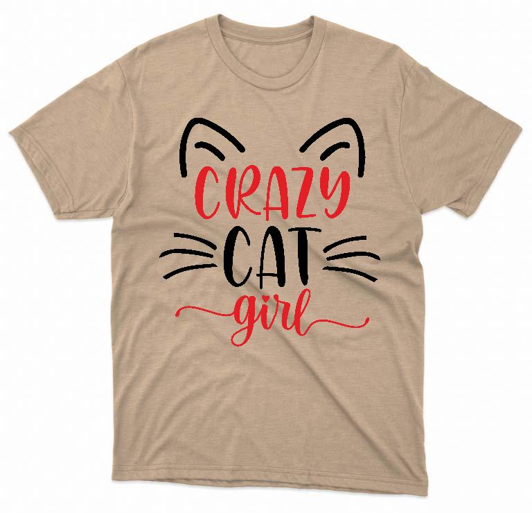 Crazy Cat Girl - Cicás Férfi Prémium Póló