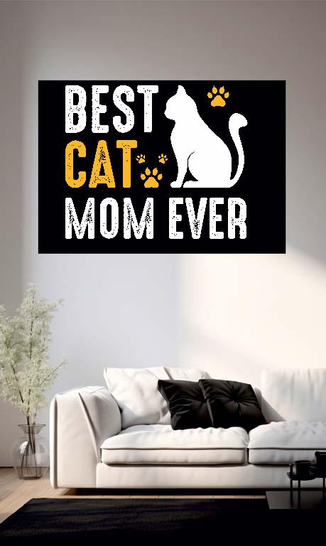 Best Cat Mom  - Cicás Poszter