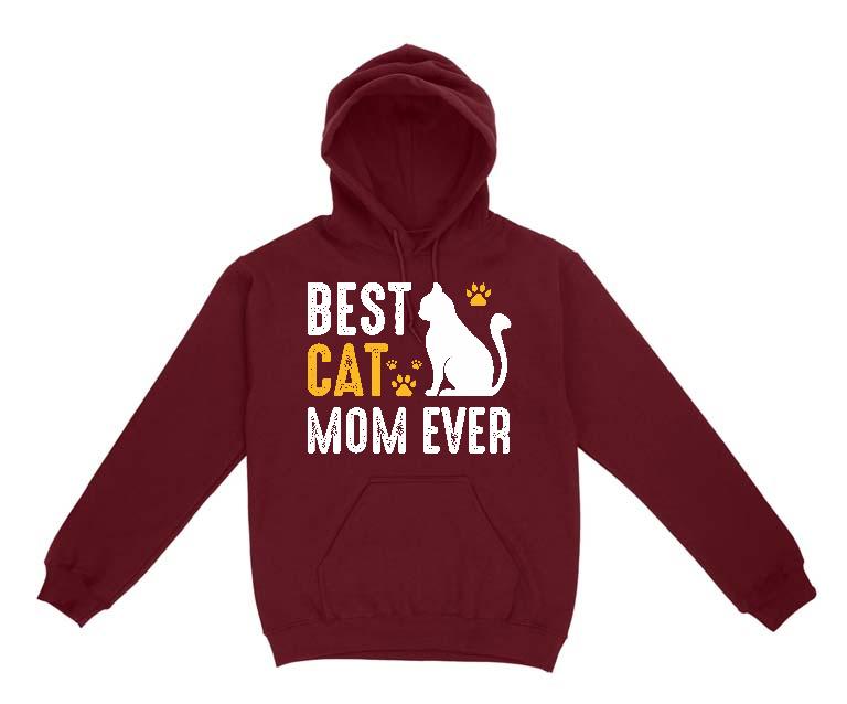 Best Cat Mom  - Cicás Gyerek Kapucnis Pulóver